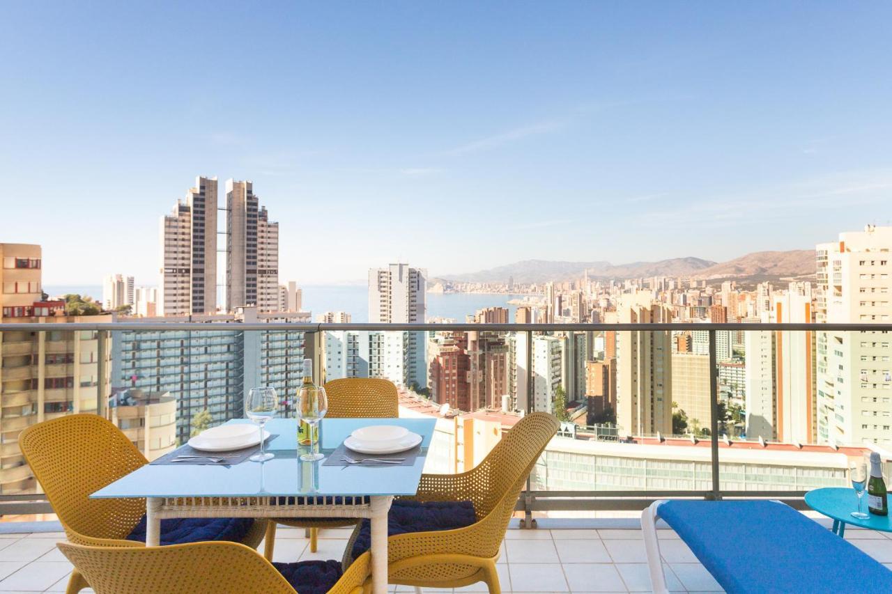 Ferienwohnung Skyline 10 Gran Terraza Privada Con Vistas Espectaculares Benidorm Exterior foto