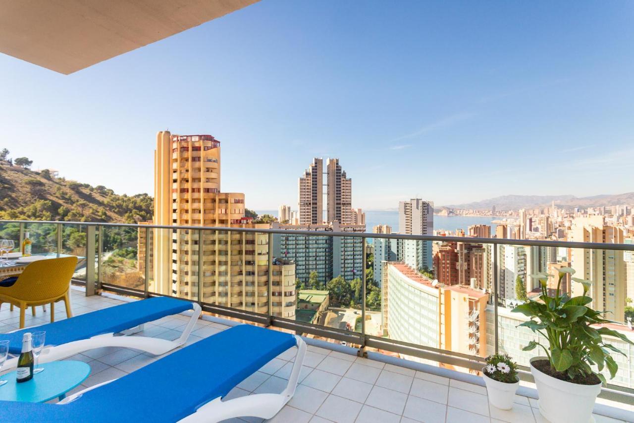 Ferienwohnung Skyline 10 Gran Terraza Privada Con Vistas Espectaculares Benidorm Exterior foto