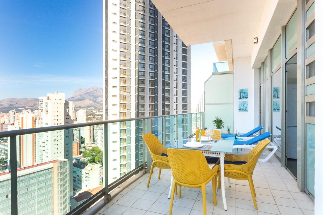 Ferienwohnung Skyline 10 Gran Terraza Privada Con Vistas Espectaculares Benidorm Exterior foto